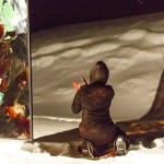 RURART Hiver 2018, Amélie Lemay-Choquette, projection peinture, verre, danse, photo Maryline BlaisLR